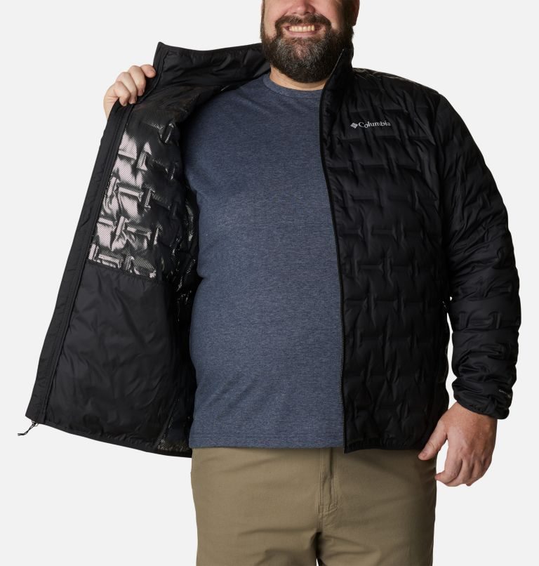 Jachete Din Puf Columbia Delta Ridge Barbati Negrii | Plus Size ZFQM78AZS